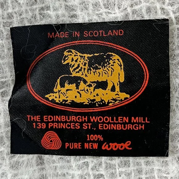White Delicate Scottish Edinburgh Woolen Mill 100% Wool - Picture 4 of 8